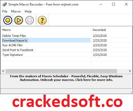 Macro Recorder 5.18 Crack